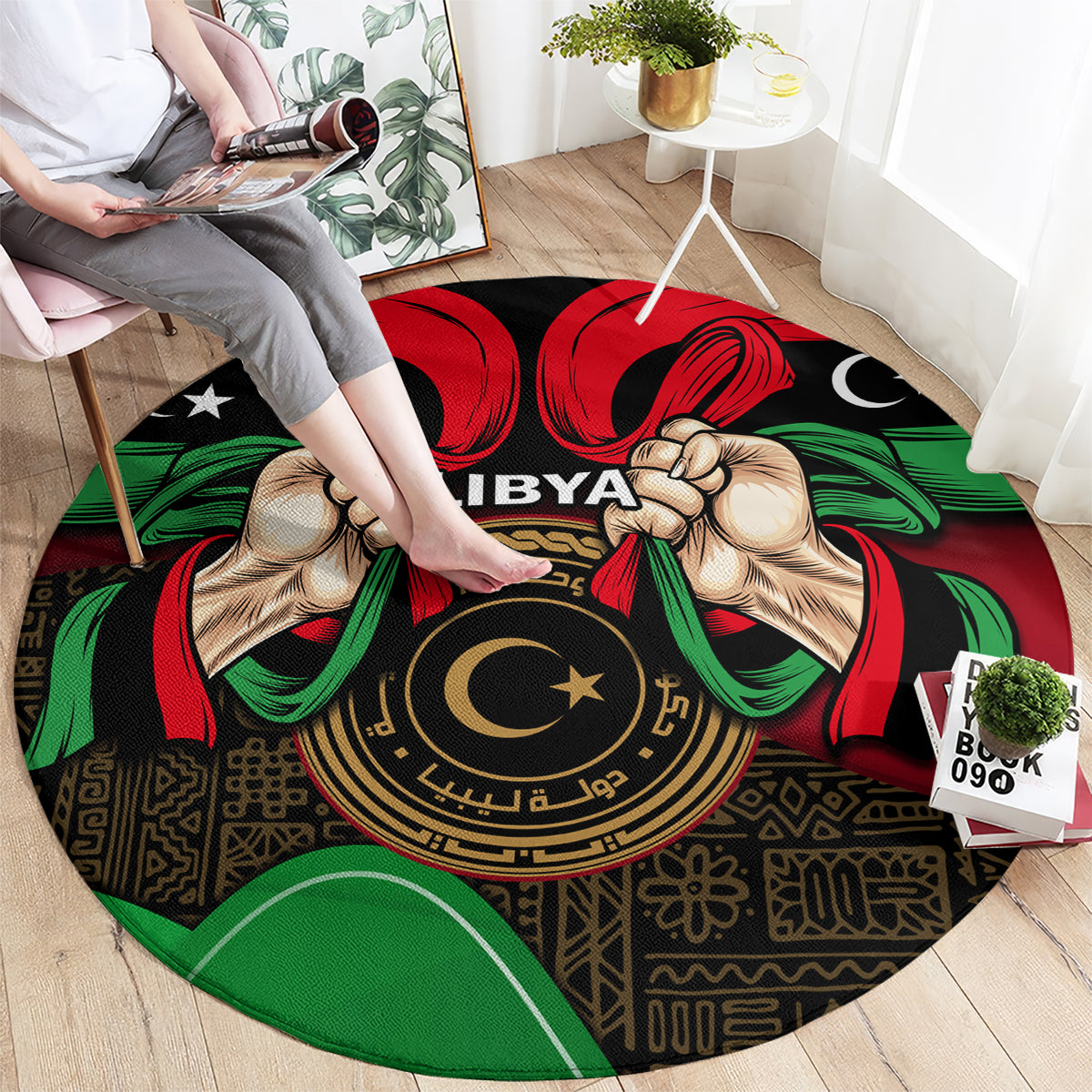 libya-independence-day-round-carpet-happy-24-december-african-pattern-flag-style
