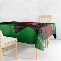 Libya Independence Day Tablecloth Happy 24 December African Pattern Flag Style - Wonder Print Shop