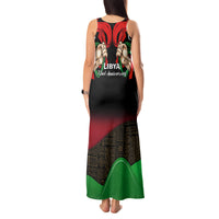 Libya Independence Day Tank Maxi Dress Happy 24 December African Pattern Flag Style - Wonder Print Shop