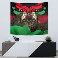 Libya Independence Day Tapestry Happy 24 December African Pattern Flag Style - Wonder Print Shop