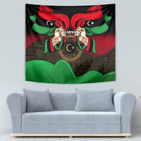 Libya Independence Day Tapestry Happy 24 December African Pattern Flag Style - Wonder Print Shop