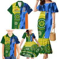 Australia And India Cricket Family Matching Mermaid Dress and Hawaiian Shirt 2023 World Cup Final Together - Wonder Print Shop