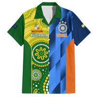 Australia And India Cricket Family Matching Off Shoulder Long Sleeve Dress and Hawaiian Shirt 2023 World Cup Final Together - Wonder Print Shop
