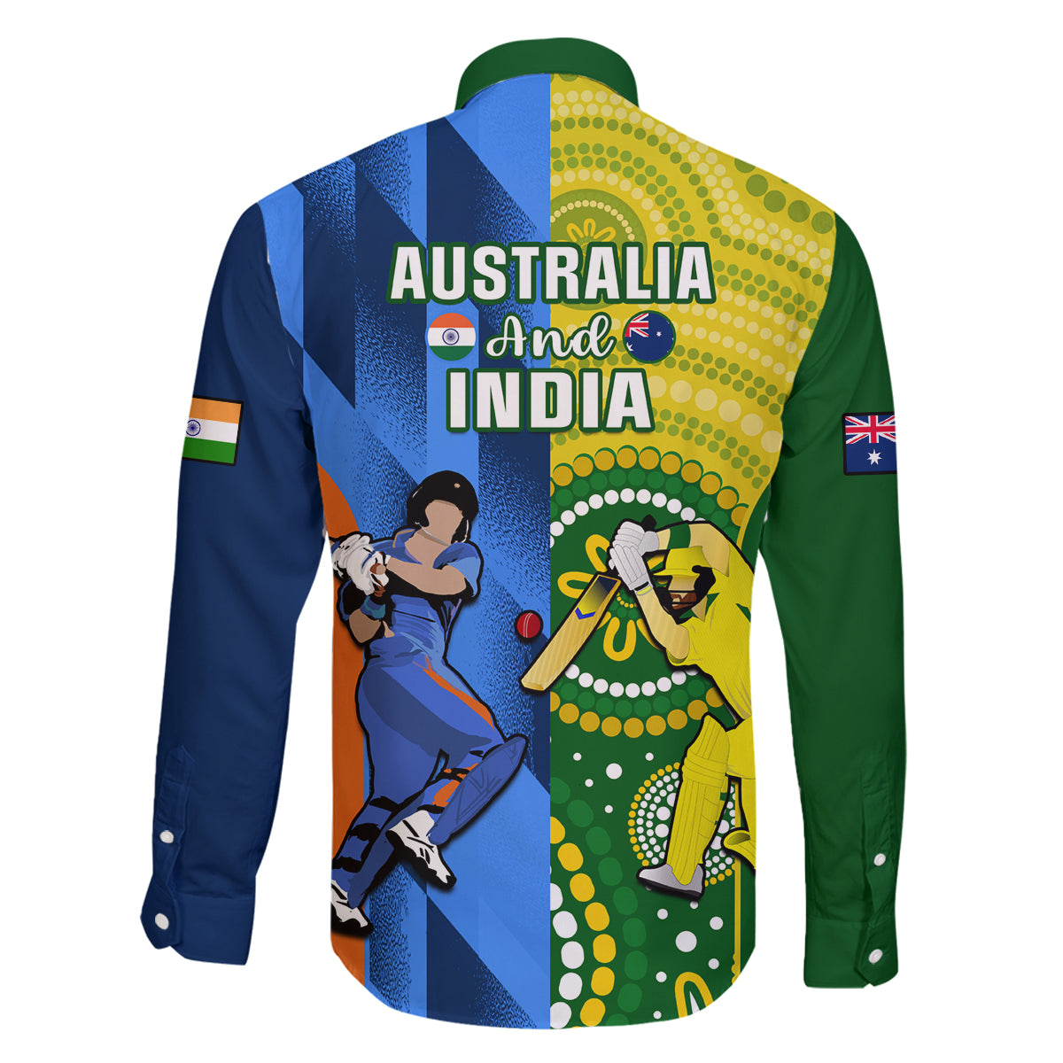 Australia And India Cricket Family Matching Off Shoulder Maxi Dress and Hawaiian Shirt 2023 World Cup Final Together - Wonder Print Shop