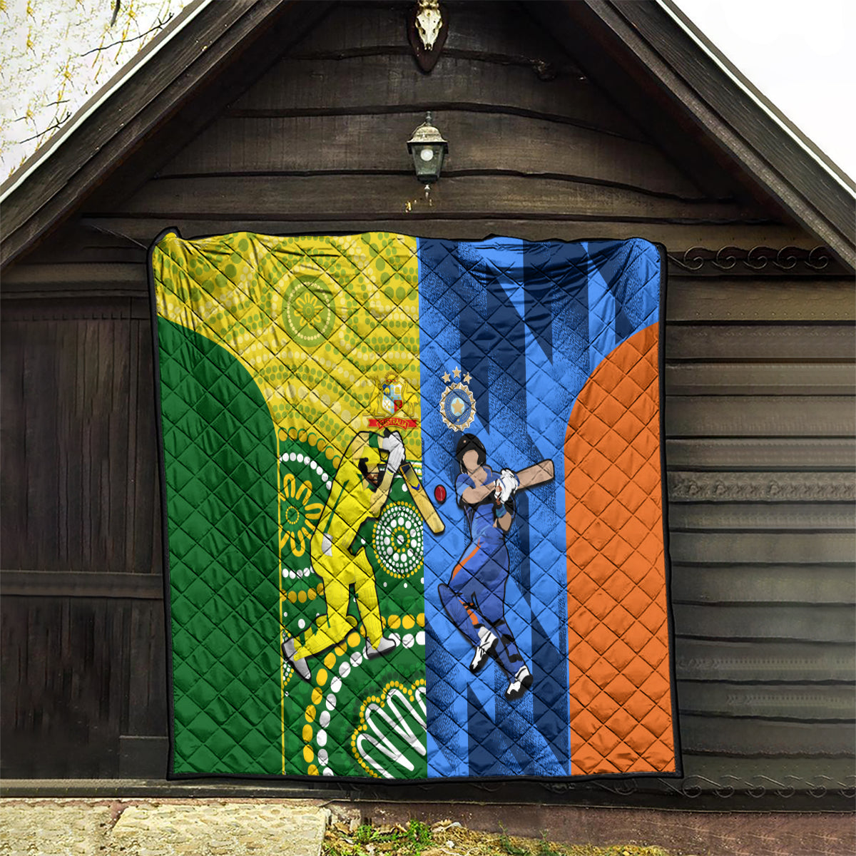 Australia And India Cricket Quilt 2023 World Cup Final Together - Wonder Print Shop