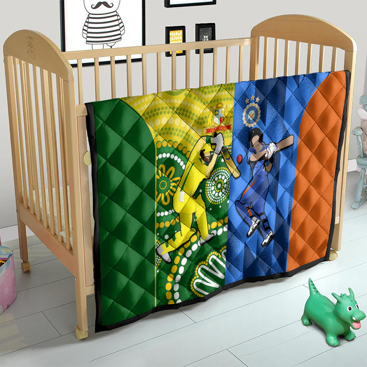 Australia And India Cricket Quilt 2023 World Cup Final Together - Wonder Print Shop