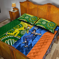 Australia And India Cricket Quilt Bed Set 2023 World Cup Final Together - Wonder Print Shop