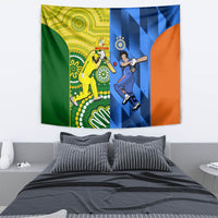 Australia And India Cricket Tapestry 2023 World Cup Final Together - Wonder Print Shop