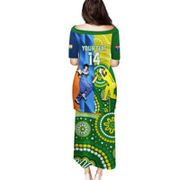 Custom Australia And India Cricket Puletasi 2023 World Cup Final Together - Wonder Print Shop