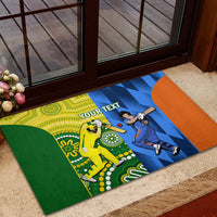 Custom Australia And India Cricket Rubber Doormat 2023 World Cup Final Together - Wonder Print Shop
