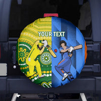 Custom Australia And India Cricket Spare Tire Cover 2023 World Cup Final Together - Wonder Print Shop