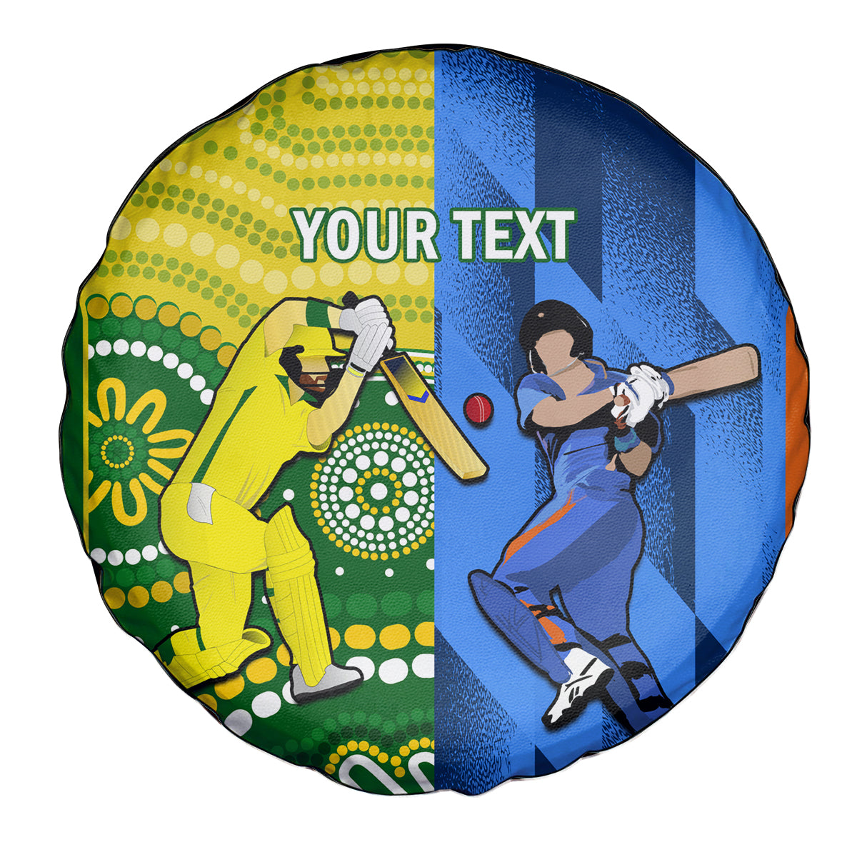 Custom Australia And India Cricket Spare Tire Cover 2023 World Cup Final Together - Wonder Print Shop