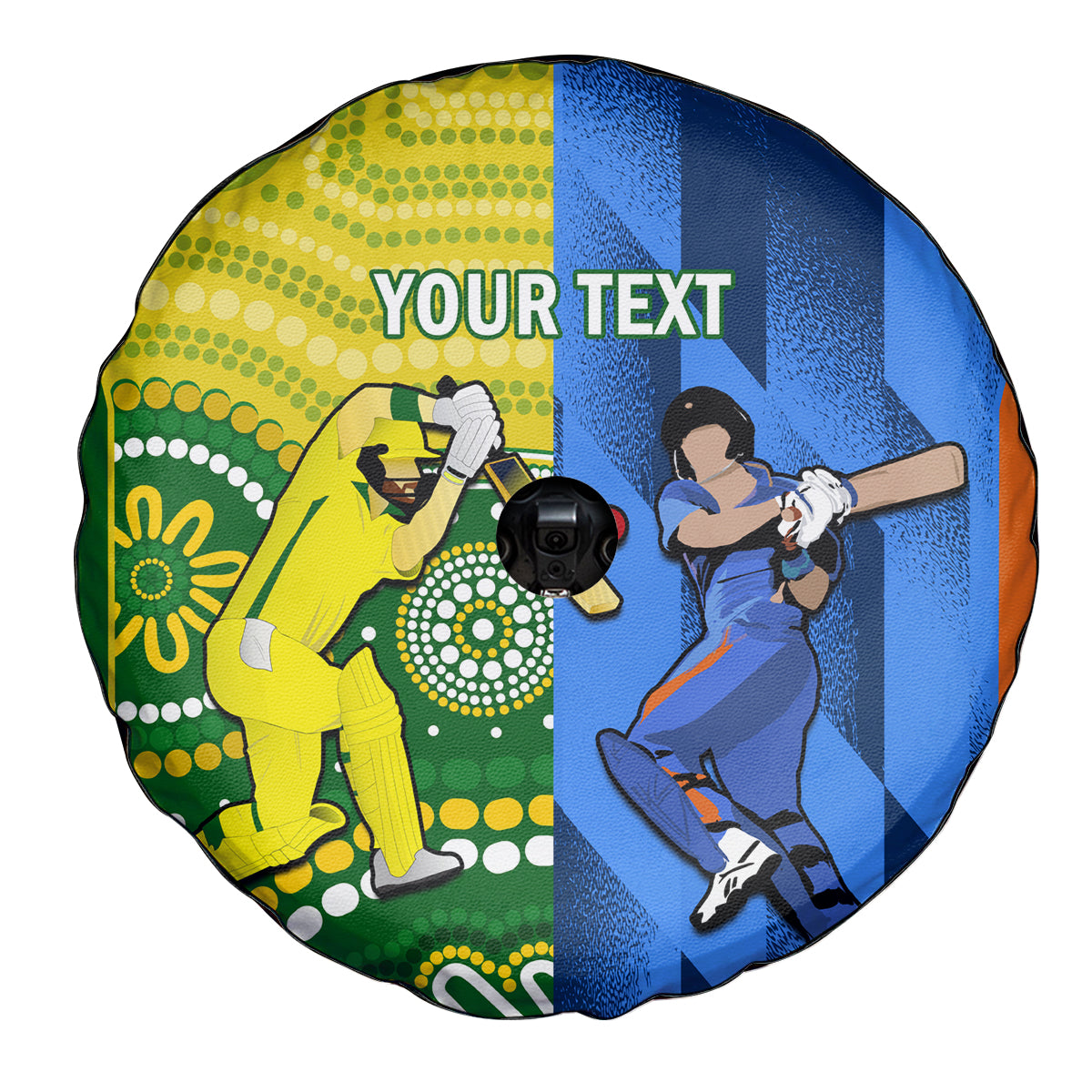 Custom Australia And India Cricket Spare Tire Cover 2023 World Cup Final Together - Wonder Print Shop
