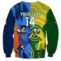 Custom Australia And India Cricket Sweatshirt 2023 World Cup Final Together - Wonder Print Shop