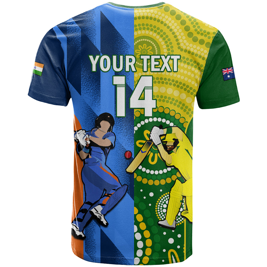 Custom Australia And India Cricket T Shirt 2023 World Cup Final Together - Wonder Print Shop