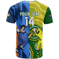 Custom Australia And India Cricket T Shirt 2023 World Cup Final Together - Wonder Print Shop