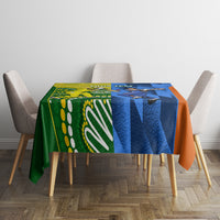 Custom Australia And India Cricket Tablecloth 2023 World Cup Final Together - Wonder Print Shop