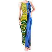 Custom Australia And India Cricket Tank Maxi Dress 2023 World Cup Final Together - Wonder Print Shop