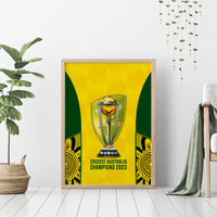Australia Cricket Canvas Wall Art World Cup Go Champions 2023 Indigenous - Wonder Print Shop