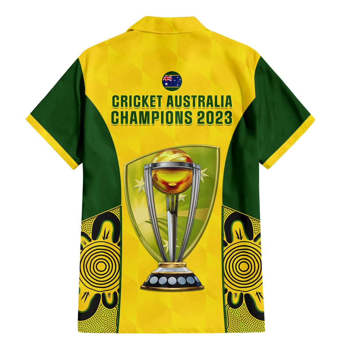 Australia Cricket Family Matching Mermaid Dress and Hawaiian Shirt World Cup Go Champions 2023 Indigenous - Wonder Print Shop