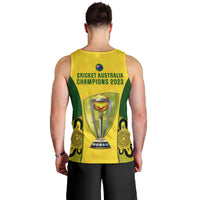 Australia Cricket Men Tank Top World Cup Go Champions 2023 Indigenous - Wonder Print Shop