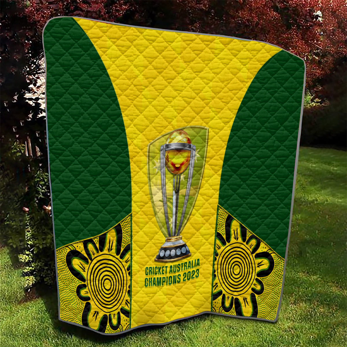 Australia Cricket Quilt World Cup Go Champions 2023 Indigenous - Wonder Print Shop