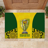 Australia Cricket Rubber Doormat World Cup Go Champions 2023 Indigenous - Wonder Print Shop