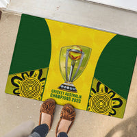 Australia Cricket Rubber Doormat World Cup Go Champions 2023 Indigenous - Wonder Print Shop