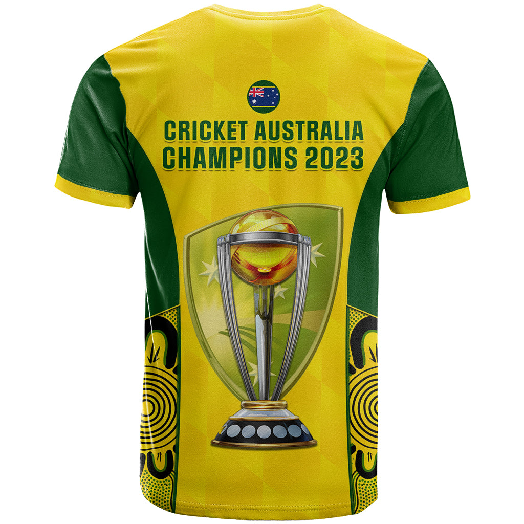 Australia Cricket T Shirt World Cup Go Champions 2023 Indigenous - Wonder Print Shop