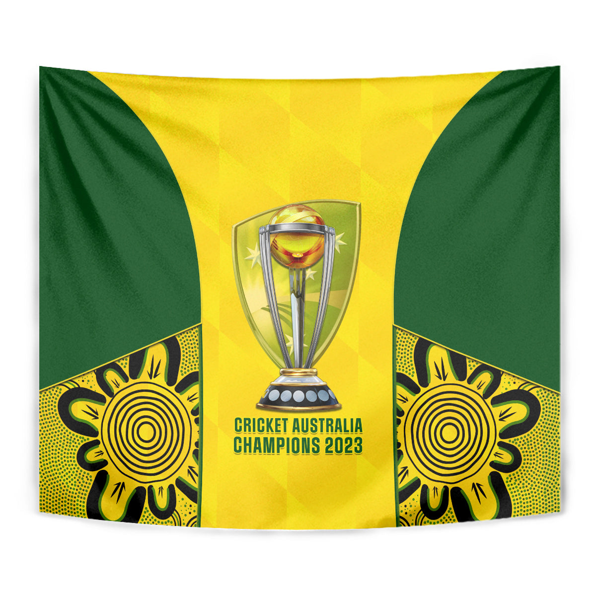 Australia Cricket Tapestry World Cup Go Champions 2023 Indigenous - Wonder Print Shop