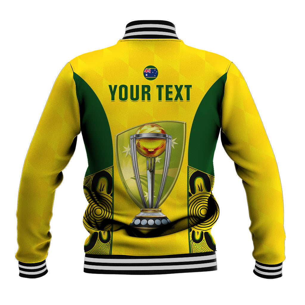 Custom Australia Cricket Baseball Jacket World Cup Go Champions 2023 Indigenous - Wonder Print Shop