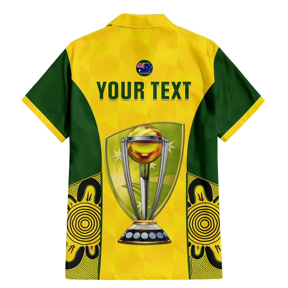 Custom Australia Cricket Family Matching Mermaid Dress and Hawaiian Shirt World Cup Go Champions 2023 Indigenous - Wonder Print Shop