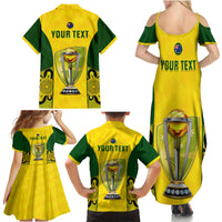 Custom Australia Cricket Family Matching Summer Maxi Dress and Hawaiian Shirt World Cup Go Champions 2023 Indigenous - Wonder Print Shop