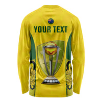 Custom Australia Cricket Long Sleeve Shirt World Cup Go Champions 2023 Indigenous - Wonder Print Shop