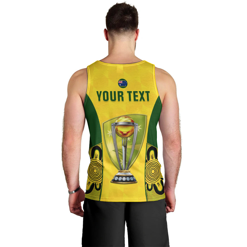 Custom Australia Cricket Men Tank Top World Cup Go Champions 2023 Indigenous - Wonder Print Shop