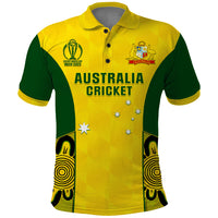 Custom Australia Cricket Polo Shirt World Cup Go Champions 2023 Indigenous - Wonder Print Shop