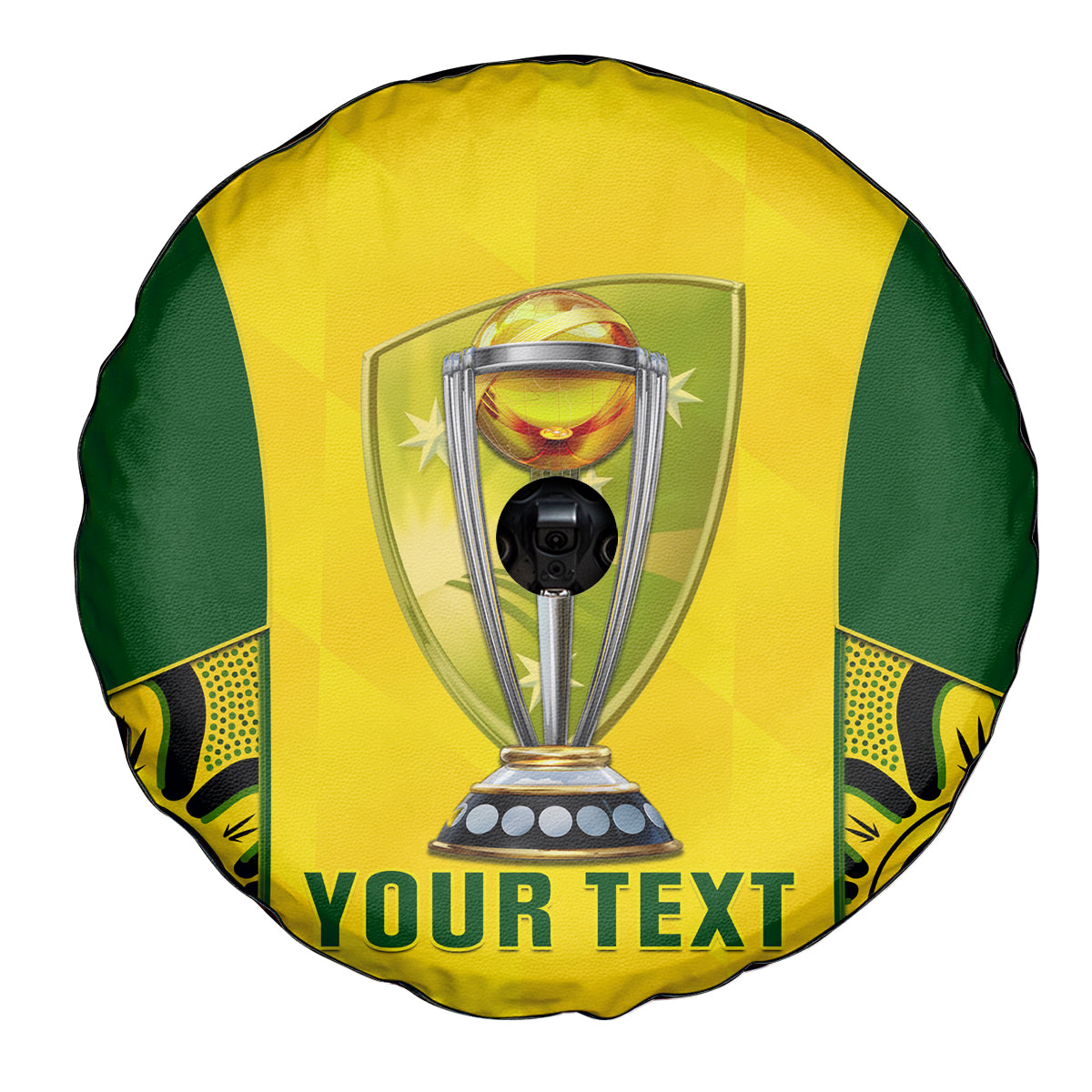 Custom Australia Cricket Spare Tire Cover World Cup Go Champions 2023 Indigenous - Wonder Print Shop