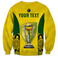 Custom Australia Cricket Sweatshirt World Cup Go Champions 2023 Indigenous - Wonder Print Shop