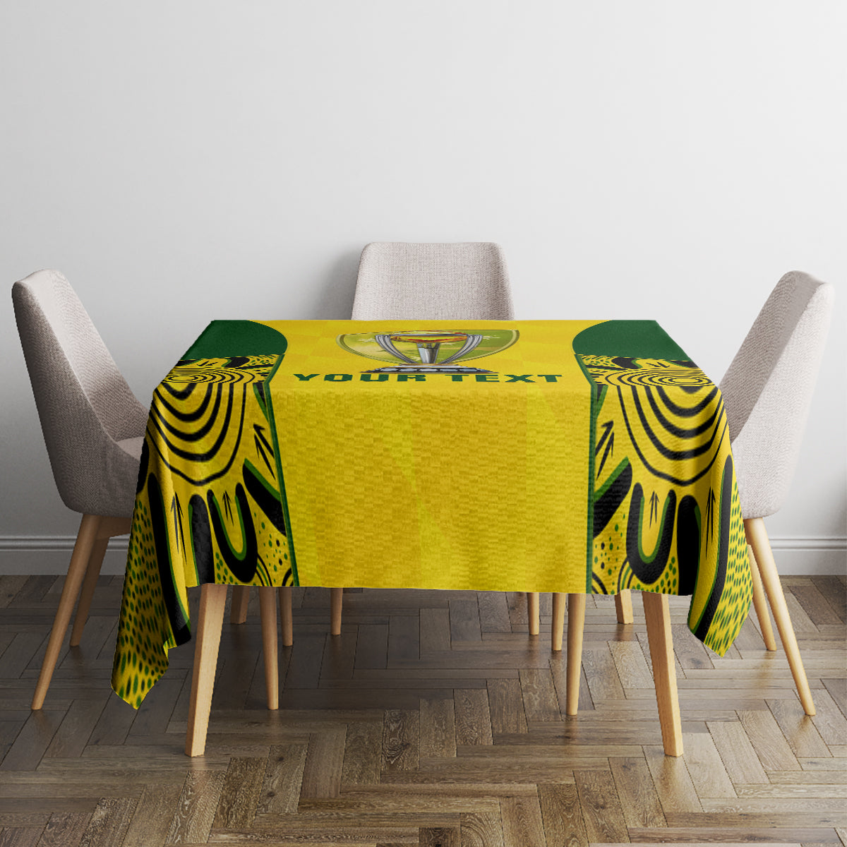 Custom Australia Cricket Tablecloth World Cup Go Champions 2023 Indigenous - Wonder Print Shop