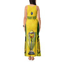 Custom Australia Cricket Tank Maxi Dress World Cup Go Champions 2023 Indigenous - Wonder Print Shop