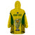 Custom Australia Cricket Wearable Blanket Hoodie World Cup Go Champions 2023 Indigenous - Wonder Print Shop