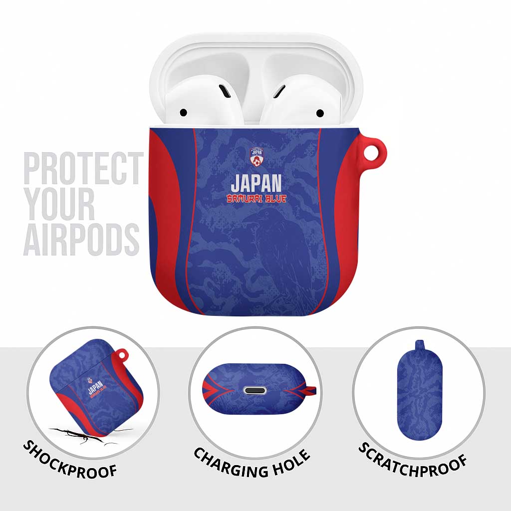 Japan Football AirPods Case 2026 Come On Samurai Blue - Wonder Print Shop