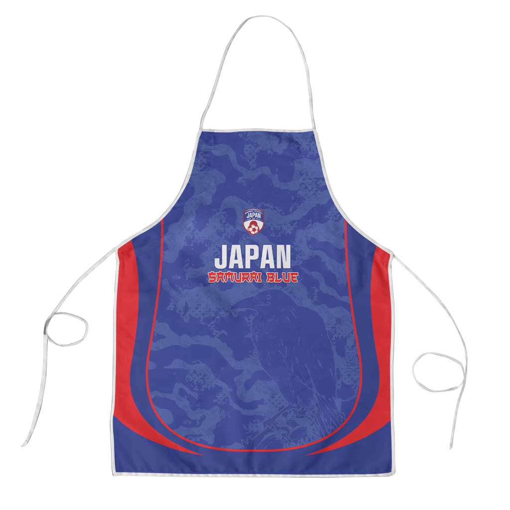 Japan Football Apron 2026 Come On Samurai Blue - Wonder Print Shop