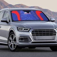 Japan Football Auto Sun Shade 2026 Come On Samurai Blue - Wonder Print Shop