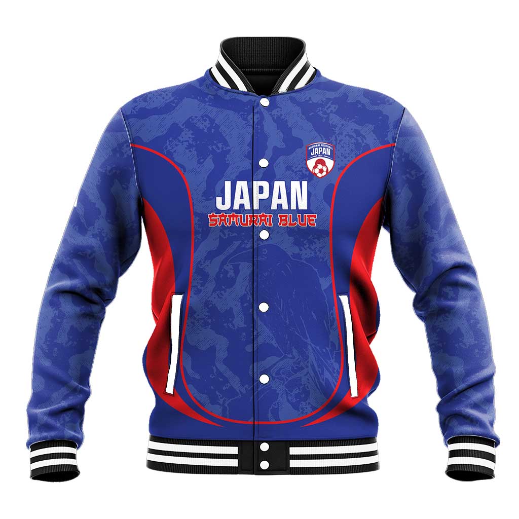 Custom Japan Football Baseball Jacket 2026 Come On Samurai Blue - Wonder Print Shop