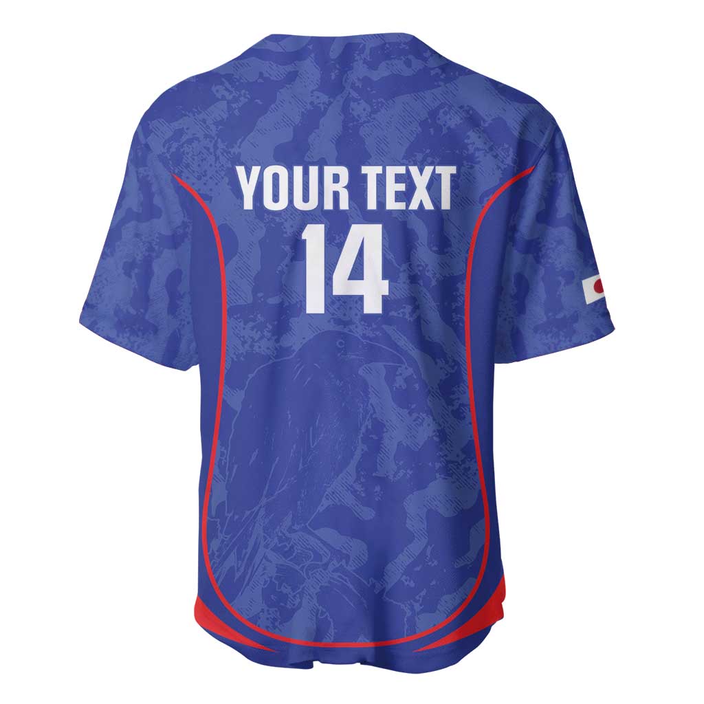 Custom Japan Football Baseball Jersey 2026 Come On Samurai Blue - Wonder Print Shop
