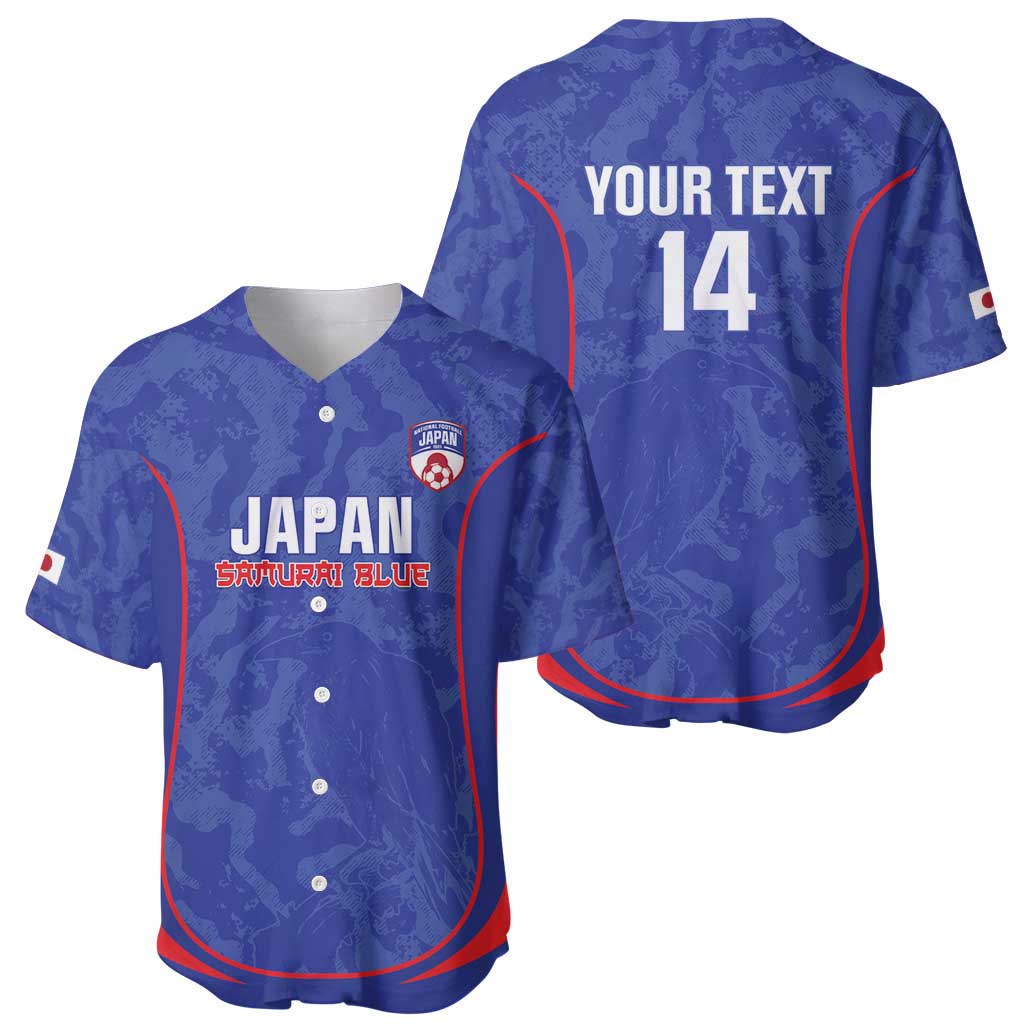 Custom Japan Football Baseball Jersey 2026 Come On Samurai Blue - Wonder Print Shop