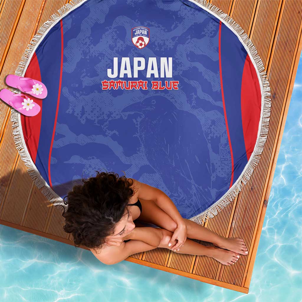 Japan Football Beach Blanket 2026 Come On Samurai Blue - Wonder Print Shop