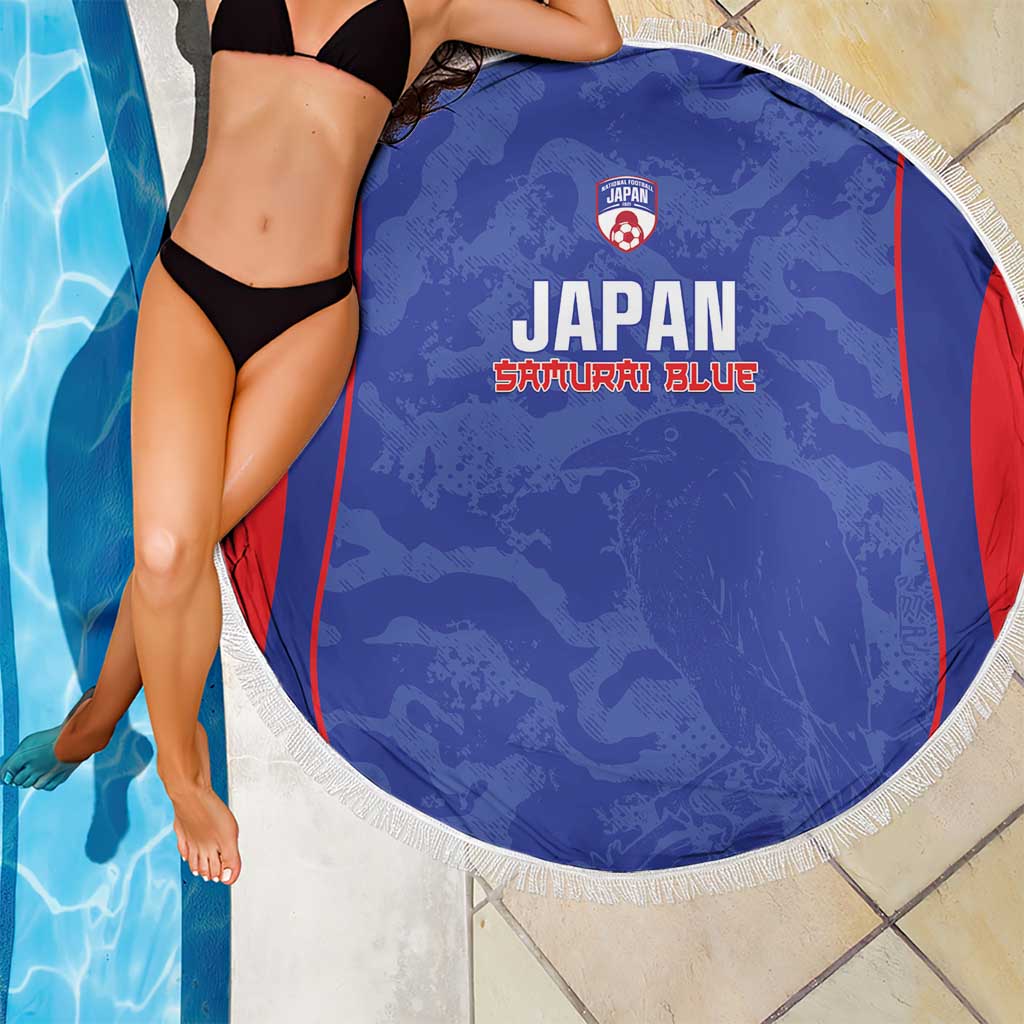 Japan Football Beach Blanket 2026 Come On Samurai Blue - Wonder Print Shop