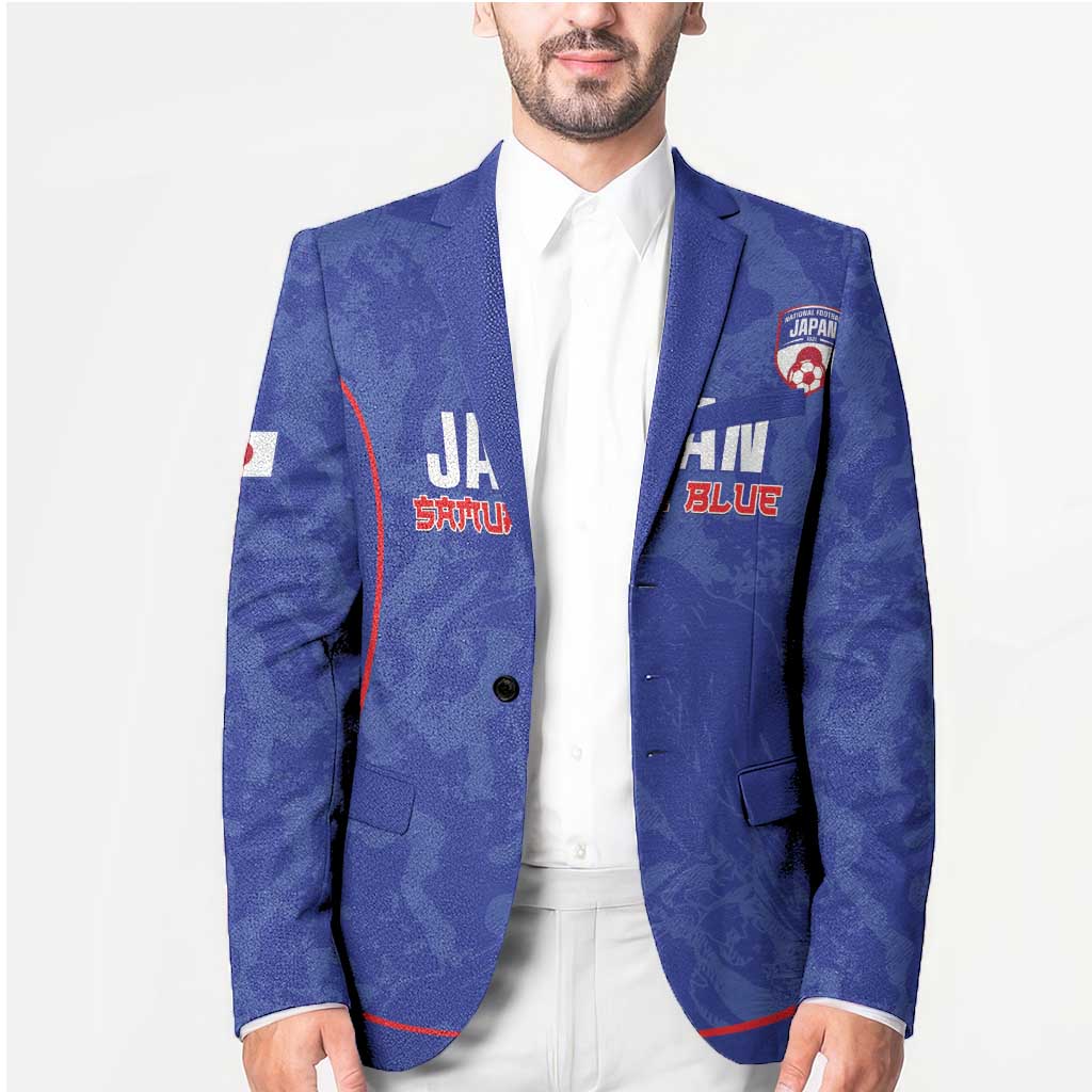 Custom Japan Football Blazer 2026 Come On Samurai Blue - Wonder Print Shop